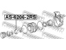 FEBEST AS-6206-2RS guolis
4431821, 9-00090-162, G569-25-155