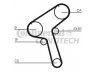 CONTITECH CT897 paskirstymo diržas 
 Techninės priežiūros dalys -> Papildomas remontas
1680605E00, 1680605E10, 1680659E00