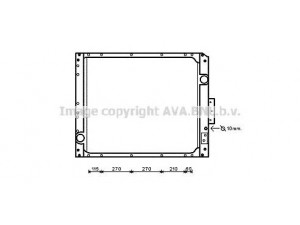 AVA QUALITY COOLING ME2254 radiatorius, variklio aušinimas
6285000502, 6285000505