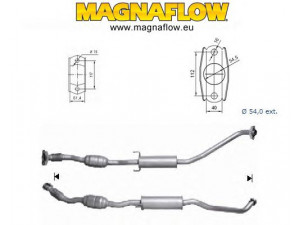 MAGNAFLOW 68005D katalizatoriaus keitiklis 
 Išmetimo sistema -> Katalizatoriaus keitiklis
174100G101