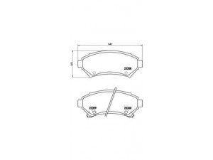 BREMBO P 59 028 stabdžių trinkelių rinkinys, diskinis stabdys 
 Techninės priežiūros dalys -> Papildomas remontas
1605067, 1605947, 18024962, 18045382