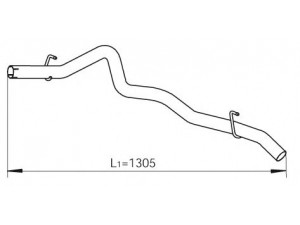 DINEX 29629 išleidimo kolektorius 
 Išmetimo sistema -> Išmetimo vamzdžiai
504136560