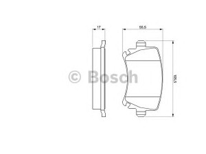 BOSCH 0 986 424 796 stabdžių trinkelių rinkinys, diskinis stabdys
1K0 698 451 G, 1K0 698 451 K, 1K0 698 451 K