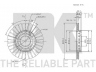 NK 204758 stabdžių diskas 
 Dviratė transporto priemonės -> Stabdžių sistema -> Stabdžių diskai / priedai
1J0615301J, 5Z0615301B, 6RF615301A