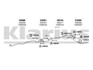 KLARIUS 720499E išmetimo sistema 
 Išmetimo sistema -> Išmetimo sistema, visa