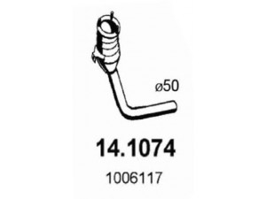 ASSO 14.1074 išleidimo kolektorius 
 Išmetimo sistema -> Išmetimo vamzdžiai
1006117