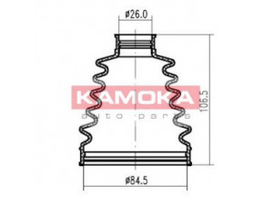 KAMOKA 1146612 gofruotoji membrana, kardaninis velenas 
 Ratų pavara -> Gofruotoji membrana