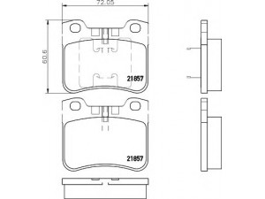 HELLA 8DB 355 008-301 stabdžių trinkelių rinkinys, diskinis stabdys 
 Techninės priežiūros dalys -> Papildomas remontas
425128, 425164, 425285, 425286