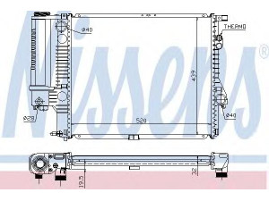 NISSENS 60607A radiatorius, variklio aušinimas 
 Aušinimo sistema -> Radiatorius/alyvos aušintuvas -> Radiatorius/dalys
1.427.153, 1.432.819, 1.740.695