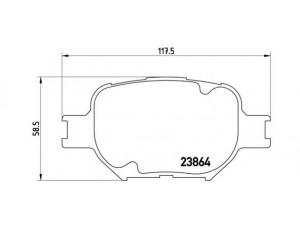 BREMBO P 83 054 stabdžių trinkelių rinkinys, diskinis stabdys 
 Techninės priežiūros dalys -> Papildomas remontas
0446513030, 0446520500, 0446520540