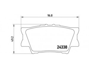 BREMBO P 83 089 stabdžių trinkelių rinkinys, diskinis stabdys 
 Techninės priežiūros dalys -> Papildomas remontas
0446602220, 0446606090, 0446606100