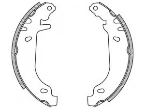 OPEN PARTS BSA2088.00 stabdžių trinkelių komplektas 
 Techninės priežiūros dalys -> Papildomas remontas
7701202542, 7701202661, 7701202820