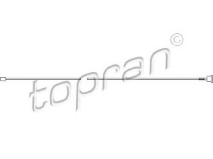 TOPRAN 206 500 trosas, stovėjimo stabdys 
 Stabdžių sistema -> Valdymo svirtys/trosai
05 22 449, 5 22 449, 90576454