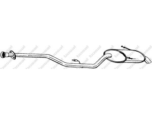 BOSAL 285-075 galinis duslintuvas 
 Išmetimo sistema -> Duslintuvas
18 10 2 245 692