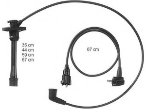 BERU ZEF831 uždegimo laido komplektas 
 Kibirkšties / kaitinamasis uždegimas -> Uždegimo laidai/jungtys