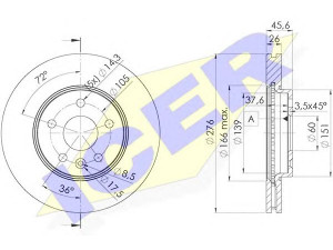 ICER 78BD1559-2 stabdžių diskas 
 Dviratė transporto priemonės -> Stabdžių sistema -> Stabdžių diskai / priedai
13 502 044, 13 502 045, 5 69 069
