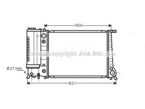 AVA QUALITY COOLING BW2106 radiatorius, variklio aušinimas 
 Aušinimo sistema -> Radiatorius/alyvos aušintuvas -> Radiatorius/dalys
1712983, 1719305, 1723525