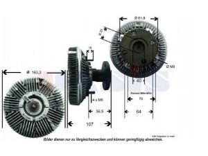 AKS DASIS 448012N sankaba, radiatoriaus ventiliatorius