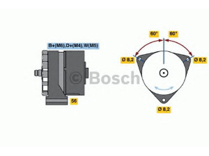 BOSCH 0 986 033 330 kintamosios srovės generatorius 
 Elektros įranga -> Kint. sr. generatorius/dalys -> Kintamosios srovės generatorius
321 888 4 EX, 01172650, 117 2650