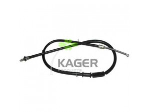 KAGER 19-0600 trosas, stovėjimo stabdys 
 Stabdžių sistema -> Valdymo svirtys/trosai
7747332