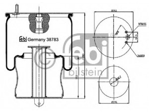 FEBI BILSTEIN 38783 dėklas, pneumatinė pakaba 
 Pakaba -> Pneumatinė pakaba
20573312, 3178705, 3178706