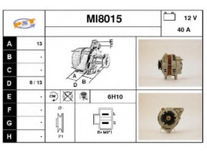 SNRA MI8015 kintamosios srovės generatorius
A2T02671, MD108023