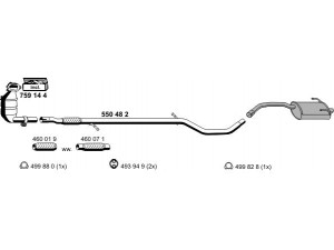 ERNST 120186 išmetimo sistema 
 Išmetimo sistema -> Išmetimo sistema, visa
