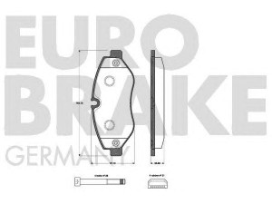 EUROBRAKE 5502223362 stabdžių trinkelių rinkinys, diskinis stabdys 
 Techninės priežiūros dalys -> Papildomas remontas
0044206720, 0044208320, 0054205220