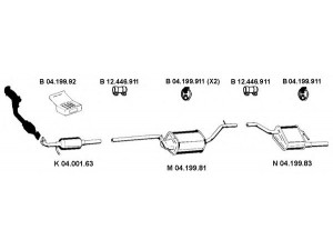 EBERSPÄCHER 042067 išmetimo sistema 
 Išmetimo sistema -> Išmetimo sistema, visa