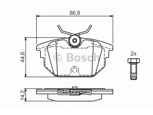 BOSCH 0 986 424 545 stabdžių trinkelių rinkinys, diskinis stabdys 
 Techninės priežiūros dalys -> Papildomas remontas
9945821, 9947938, 9950865