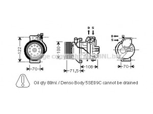 AVA QUALITY COOLING MTK249 kompresorius, oro kondicionierius 
 Oro kondicionavimas -> Kompresorius/dalys
7813A058, 7813A132
