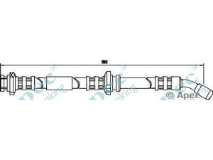 APEC braking HOS3284 stabdžių žarnelė 
 Stabdžių sistema -> Stabdžių žarnelės
4621050Y07, 4621050Y15, 4621050Y17