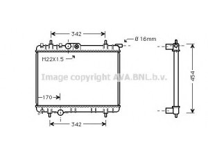AVA QUALITY COOLING PE2244 radiatorius, variklio aušinimas 
 Aušinimo sistema -> Radiatorius/alyvos aušintuvas -> Radiatorius/dalys
1330F8, 1330H5, 1330S6, 1330X7