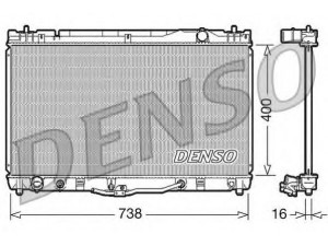DENSO DRM50043 radiatorius, variklio aušinimas 
 Aušinimo sistema -> Radiatorius/alyvos aušintuvas -> Radiatorius/dalys
1640020270, 1640020271