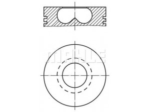 MAHLE ORIGINAL 233 19 00 stūmoklis 
 Variklis -> Cilindrai/stūmokliai
1901389, 4708107