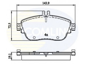 COMLINE CBP32208 stabdžių trinkelių rinkinys, diskinis stabdys 
 Techninės priežiūros dalys -> Papildomas remontas
0064204620, 0064204720, 0064208520