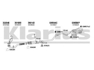 KLARIUS 391444U išmetimo sistema