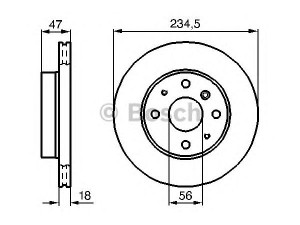 BOSCH 0 986 478 684 stabdžių diskas 
 Dviratė transporto priemonės -> Stabdžių sistema -> Stabdžių diskai / priedai
43512 87710 000, 43512 87718 000