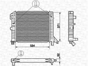 MAGNETI MARELLI 350213663000 radiatorius, variklio aušinimas 
 Aušinimo sistema -> Radiatorius/alyvos aušintuvas -> Radiatorius/dalys
34465237, 435289, 446966, 449993