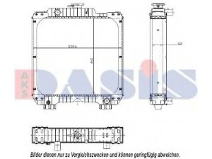 AKS DASIS 440303N radiatorius, variklio aušinimas