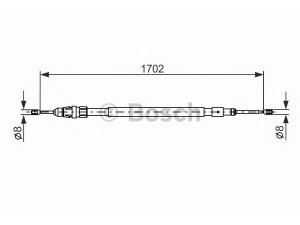 BOSCH 1 987 477 239 trosas, stovėjimo stabdys 
 Stabdžių sistema -> Valdymo svirtys/trosai
4746 16, 4746 16