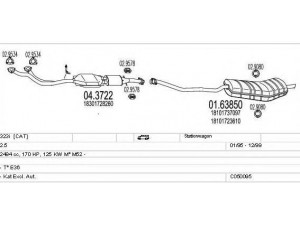 MTS C050095000791 išmetimo sistema 
 Išmetimo sistema -> Išmetimo sistema, visa