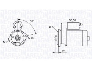 MAGNETI MARELLI 063522617010 starteris 
 Elektros įranga -> Starterio sistema -> Starteris
M001T70431, M001T70481, M001T70482
