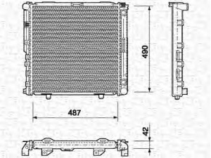 MAGNETI MARELLI 350213690000 radiatorius, variklio aušinimas 
 Aušinimo sistema -> Radiatorius/alyvos aušintuvas -> Radiatorius/dalys
1245000103, 1245000203, 1245008703