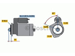 BOSCH 0 001 330 004 starteris
