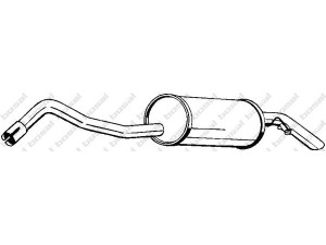 BOSAL 154-069 galinis duslintuvas 
 Išmetimo sistema -> Duslintuvas
1019392, 1496889, 6812216, 7243478