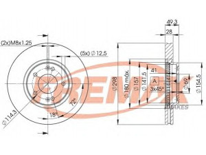 FREMAX BD-5107 stabdžių diskas 
 Stabdžių sistema -> Diskinis stabdys -> Stabdžių diskas
51712-2B000