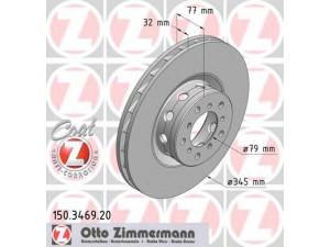 ZIMMERMANN 150.3469.20 stabdžių diskas 
 Dviratė transporto priemonės -> Stabdžių sistema -> Stabdžių diskai / priedai
3411 2 229 528
