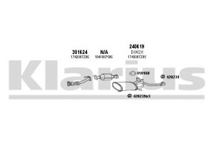 KLARIUS 300045E išmetimo sistema