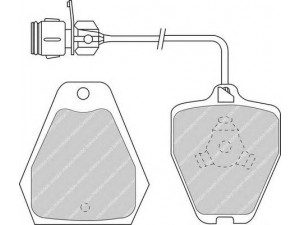 FERODO FDB985 stabdžių trinkelių rinkinys, diskinis stabdys 
 Techninės priežiūros dalys -> Papildomas remontas
441698151G, 4A0698151B, 4A0698451B